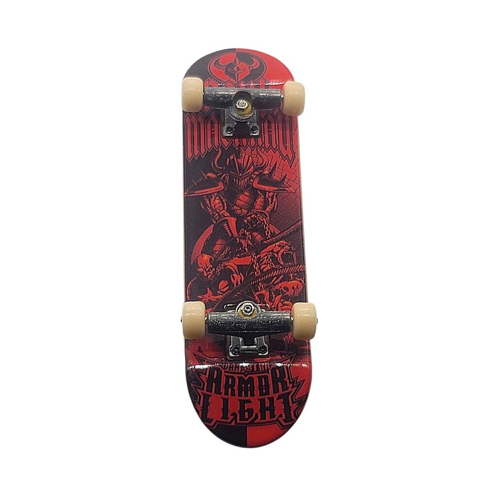 Vtg Red Darkstar Armor Light Tech Deck Paul Machnau Fingerboard Skateboard 96mm